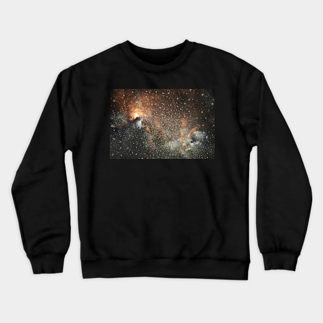 Fiery snowfall Crewneck Sweatshirt by krinichnaya